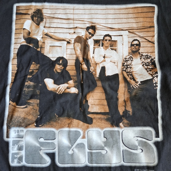 90’s Vintage THE FLYS T-Shirt With Blue Grape Tag size XL NWT dated 1999 - Picture 2 of 7
